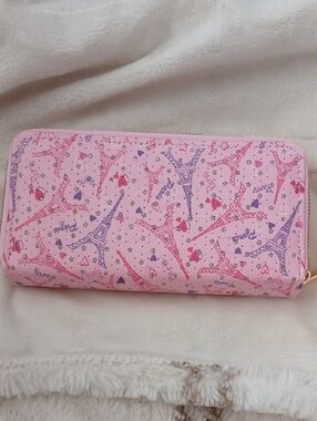 Pink Paris Eiffel Tower Wallet